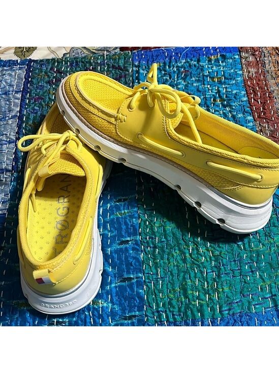 Cole Haan Shoes - COLE HAAN ZEROGRAND yellow Regatta boat shoes. 9.5B.